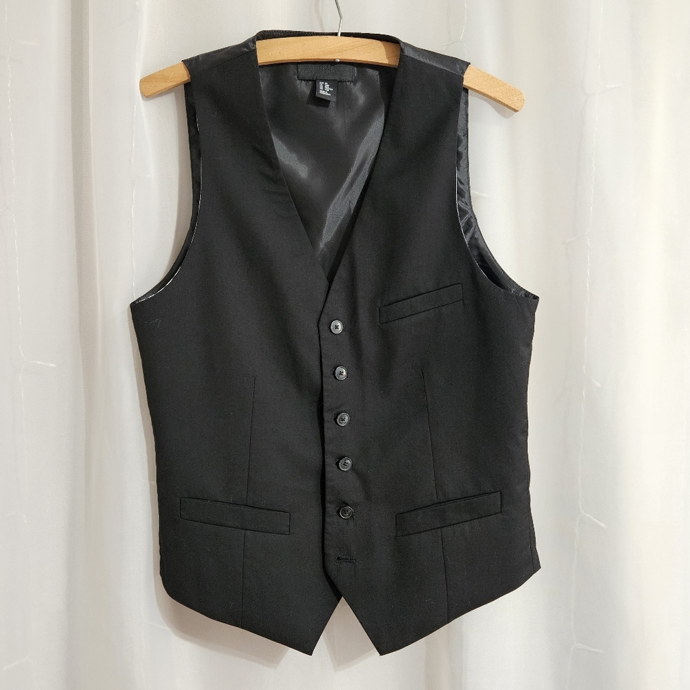 H&M - Men's Button Down Faux Pocket Suit Vest